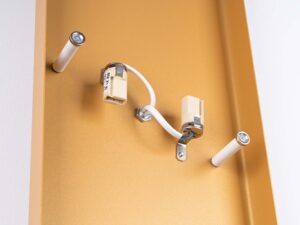 miniaturka Kinkiet DORIN złoty/biały elegancki glamour