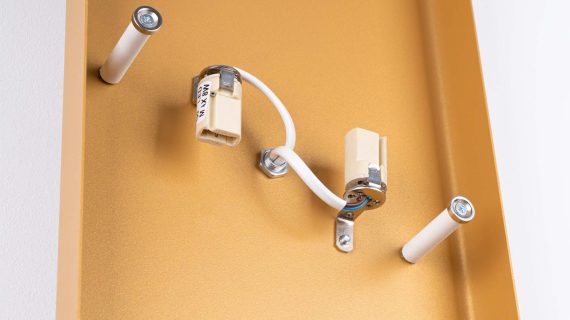 miniaturka Kinkiet DORIN złoty/biały elegancki glamour