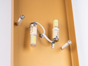 miniaturka Kinkiet DORIN złoty/biały elegancki glamour