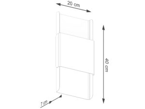 miniaturka Kinkiet DORIN złoty/czarny nowoczesny glamour