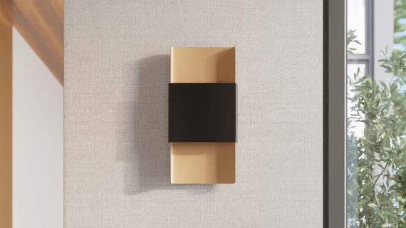 miniaturka Kinkiet DORIN złoty/czarny nowoczesny glamour