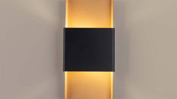 miniaturka Kinkiet DORIN złoty/czarny nowoczesny glamour