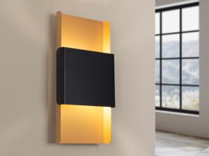 miniaturka Kinkiet DORIN złoty/czarny nowoczesny glamour