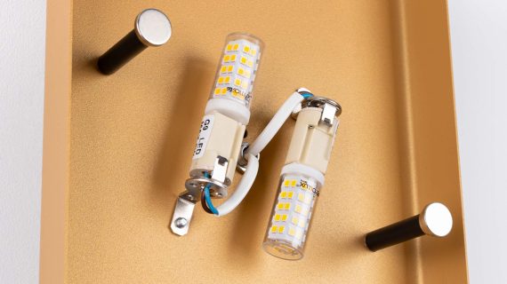 miniaturka Kinkiet DORIN złoty/czarny nowoczesny glamour