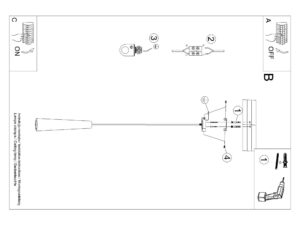 miniaturka Lampa wisząca MONOLIT czarna z betonu loftowa