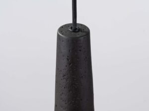 miniaturka Lampa wisząca MONOLIT czarna z betonu loftowa