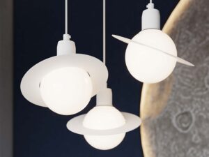 miniaturka Lampa wisząca HYPRA 1 biały nowoczesna