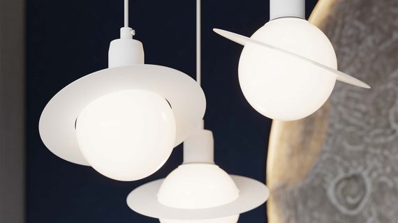 miniaturka Lampa wisząca HYPRA 1 biały nowoczesna