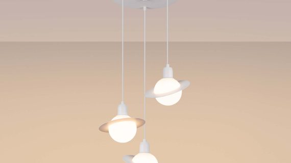 miniaturka Lampa wisząca HYPRA 3P biały elegancka