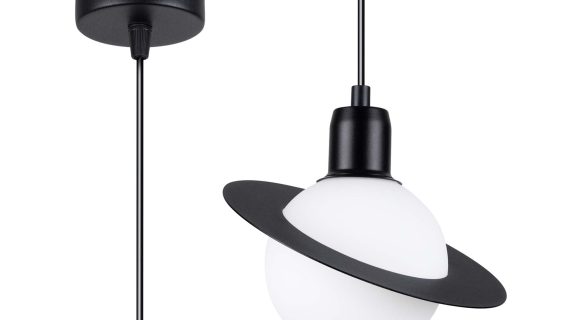 miniaturka Lampa wisząca HYPRA 1 czarny loftowa
