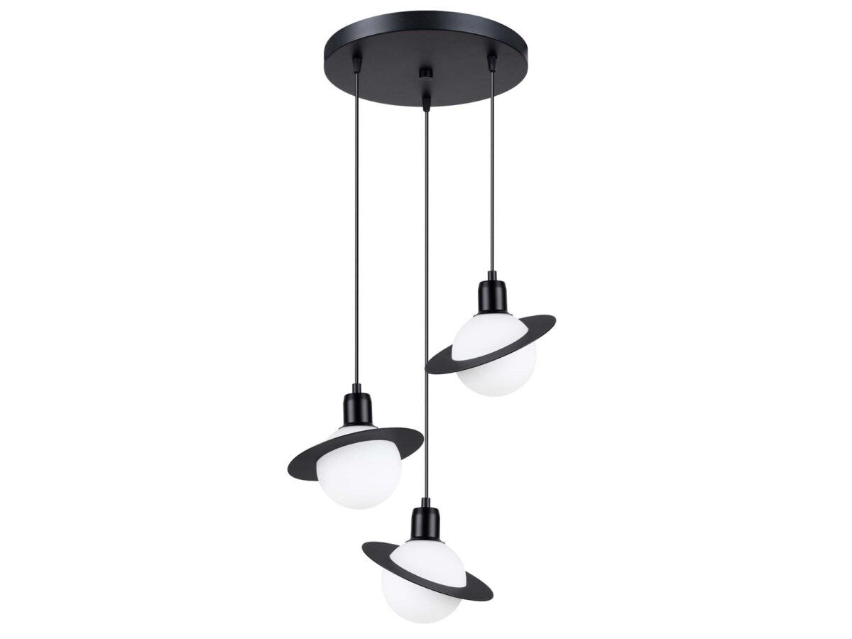 Lampa wisząca HYPRA 3P czarny designerska