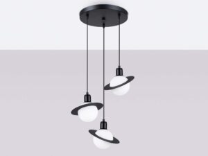 miniaturka Lampa wisząca HYPRA 3P czarny designerska