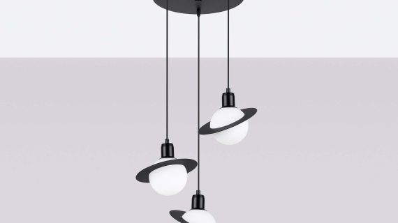 miniaturka Lampa wisząca HYPRA 3P czarny designerska