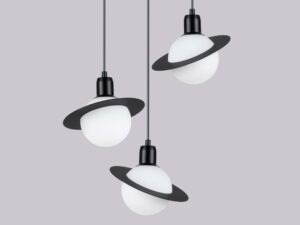 miniaturka Lampa wisząca HYPRA 3P czarny designerska