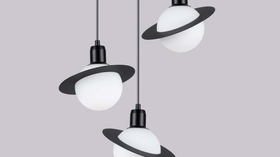 miniaturka Lampa wisząca HYPRA 3P czarny designerska