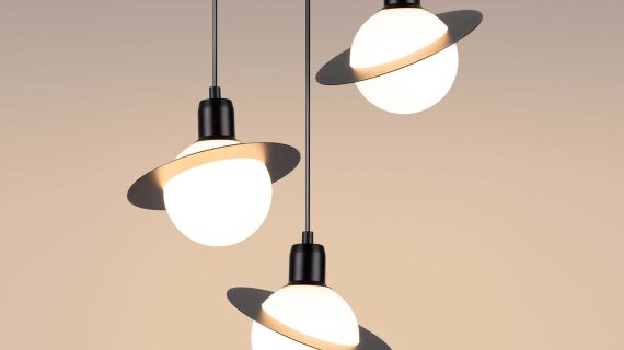 miniaturka Lampa wisząca HYPRA 3P czarny designerska