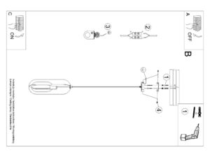 miniaturka Lampa wisząca NICORA 1 biała elegancka