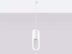 miniaturka Lampa wisząca NICORA 1 biała elegancka