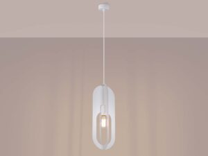 miniaturka Lampa wisząca NICORA 1 biała elegancka