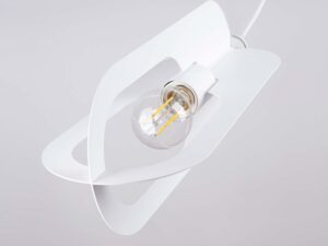 miniaturka Lampa wisząca NICORA 1 biała elegancka