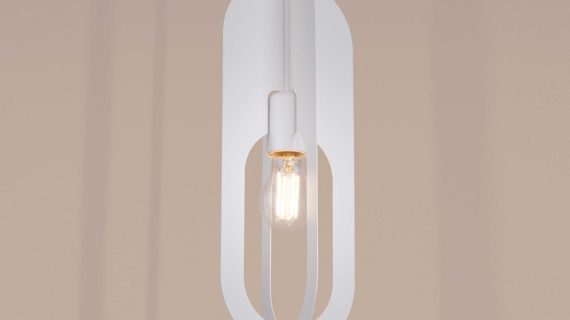 miniaturka Lampa wisząca NICORA 1 biała elegancka