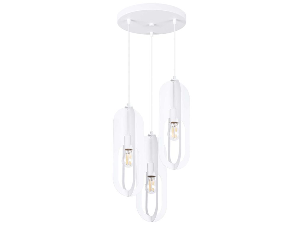 Lampa wisząca NICORA 3P biała nowoczesna