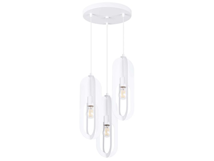 Lampa wisząca NICORA 3P biała nowoczesna
