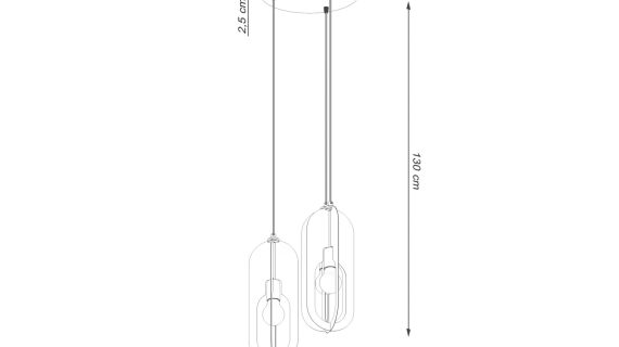 miniaturka Lampa wisząca NICORA 3P biała nowoczesna