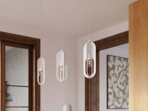 miniaturka Lampa wisząca NICORA 3P biała nowoczesna