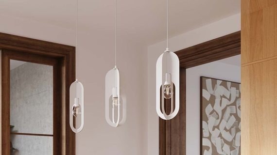 miniaturka Lampa wisząca NICORA 3P biała nowoczesna