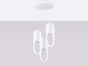 miniaturka Lampa wisząca NICORA 3P biała nowoczesna