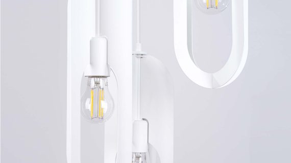 miniaturka Lampa wisząca NICORA 3P biała nowoczesna