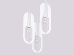 miniaturka Lampa wisząca NICORA 3P biała nowoczesna
