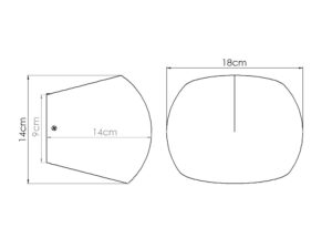 miniaturka Kinkiet betonowy ORBITA industrialny