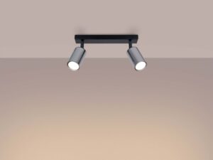 miniaturka Plafon WIMEX 2 czarny/chrom designerski