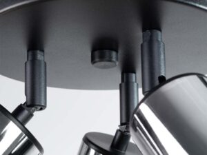 miniaturka Plafon WIMEX 3P czarny/chrom elegancki