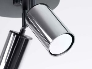 miniaturka Plafon WIMEX 3P czarny/chrom elegancki