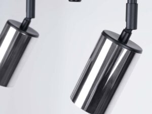 miniaturka Plafon WIMEX 4L czarny/chrom nowoczesny