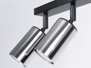 miniaturka Plafon WIMEX 6L czarny/chrom designerski