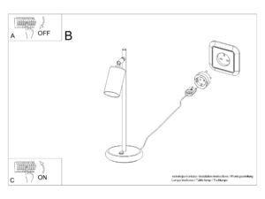 miniaturka Lampa biurkowa WIMEX czarna/chrom elegancka