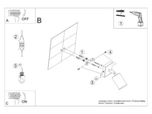 miniaturka Kinkiet WIMEX czarny/miedź loftowy