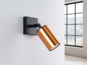 miniaturka Kinkiet WIMEX czarny/miedź loftowy