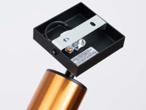 miniaturka Kinkiet WIMEX czarny/miedź loftowy