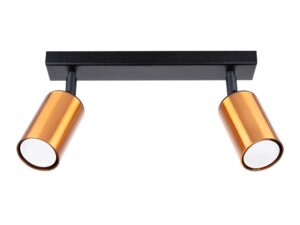 Plafon WIMEX 2 czarny/miedź designerski
