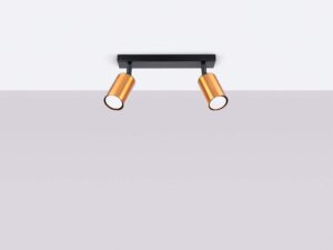 miniaturka Plafon WIMEX 2 czarny/miedź designerski