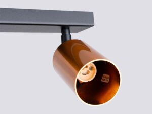 miniaturka Plafon WIMEX 2 czarny/miedź designerski