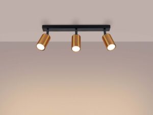 miniaturka Plafon WIMEX 3 czarny/miedź elegancki