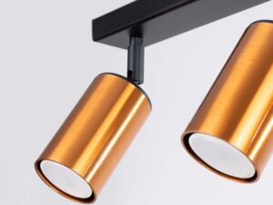 miniaturka Plafon WIMEX 3 czarny/miedź elegancki