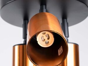 miniaturka Plafon WIMEX 3P czarny/miedź nowoczesny