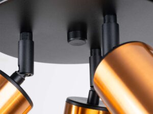 miniaturka Plafon WIMEX 3P czarny/miedź nowoczesny